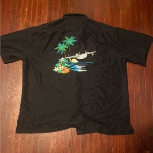 Vintage Go Barefoot plane button up